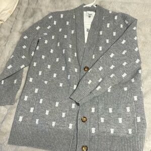 Burberry Women’s TB logo cardigan sweater